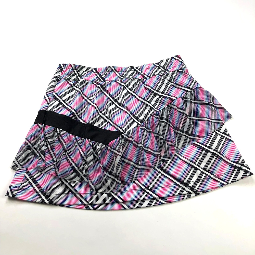 Lucky In Love Medium (Fit 29In) Skirt Skort Shorts All Over Print Abstract Pink